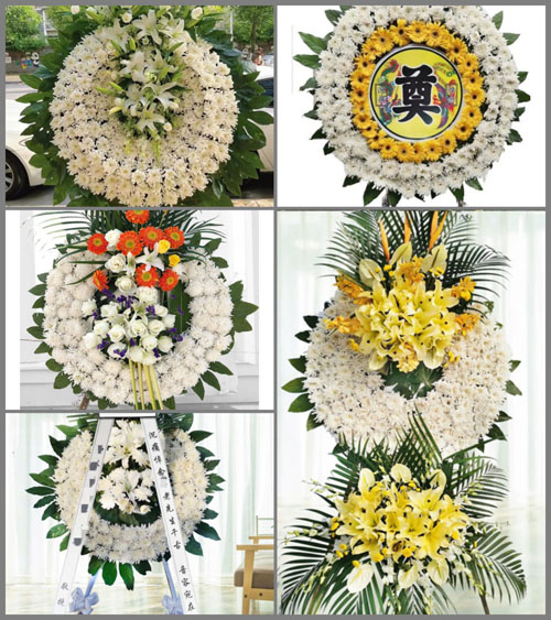 广东梅州市丰顺县丰良镇成西村花圈速递